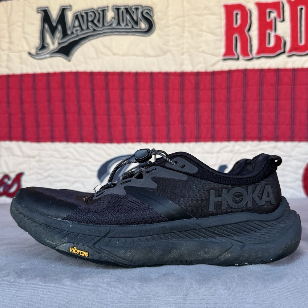 Size‎ 7.5 - HOKA One One W Transport Women's Black Cordura Vibram Sole Shoes